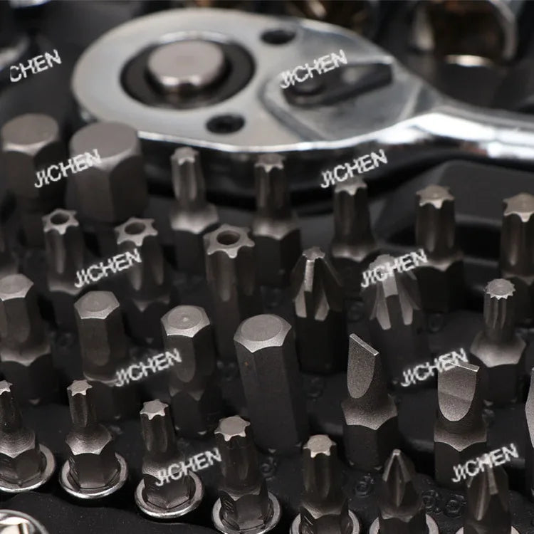 216-Piece professional car repair ratchet wrench combination toolbox set